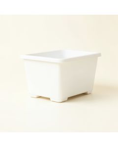 Willow Branch Empty Raised Planter - White (synthetic illustration; no displayed measurements)