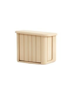 Maple Crossing Narrow Outdoor Storage Bench - Beige