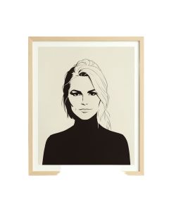 Female Leaders Facts Michelle Feminist Icon Design By Sangita Bachelet - Graphic Art Print