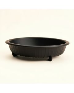 Aspen Dell Empty Railing Planter With Integral Brackets - Black (synthetic illustration; no displayed measurements)