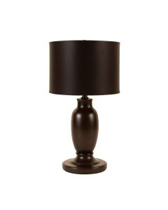 Saluzzo 23 '' Dark Brown Table Lamp (synthetic illustration; no displayed measurements)
