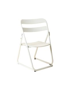 Moss Bridge Folding Outdoor Chair - White