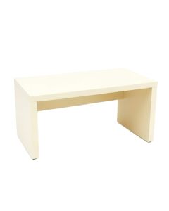 Aspen Bend Desktop Monitor Riser - Cream (synthetic illustration; no displayed measurements)