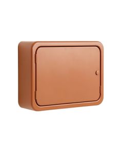 Laurel Bend Wall-Mounted Entry Cabinet - Terracotta