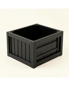 Wren Bend Empty Furniture-Style Litter Enclosure - Black (synthetic illustration; no displayed measurements)