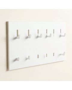 Brook Branch Empty Wall-Mounted Tool Organizer Panel - White (synthetic illustration; no displayed measurements)