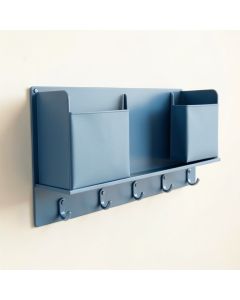 Cliff Brook Wall-Mounted Entryway Organizer Shelf - Blue (synthetic illustration; no displayed measurements)