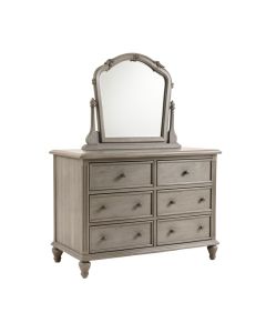 Kennison 7 Drawer Double Dresser With Mirror