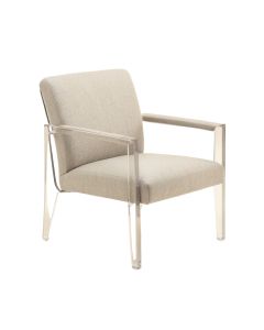 Santee Arm Chair In Clear (synthetic illustration; no displayed measurements)