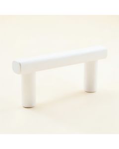 Reed Bridge Cabinet Handle Without Packaging - White (synthetic illustration; no displayed measurements)