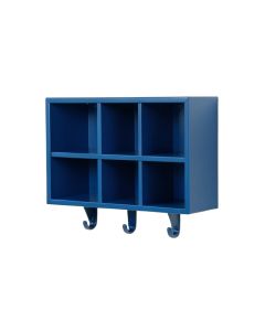 Reed Bluff Wall-Mounted Entryway Organizer Shelf - Blue (synthetic illustration; no displayed measurements)