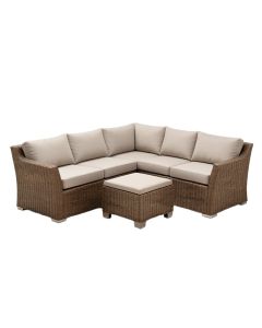Merlyn 8 Piece Rattan Sectional Seating Group With Cushions , Patio Furniture Sets (synthetic illustration; no displayed measurements)