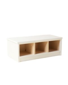 Aspen Crest Shoe Storage Bench - White (synthetic illustration; no displayed measurements)