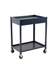 Clay Crest Empty Rolling Workshop Cart - Navy (synthetic illustration; no displayed measurements)