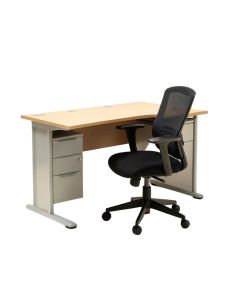L-Shape Desk And Chair Set (synthetic illustration; no displayed measurements)