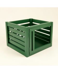 Holly Dale Empty Furniture-Style Pet Crate - Green (synthetic illustration; no displayed measurements)