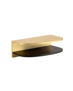 Pridbjorn 2 Piece Oval Metal Floating Shelf
