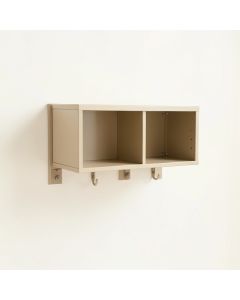 Bay Edge Wall-Mounted Entryway Organizer Shelf - Beige (synthetic illustration; no displayed measurements)