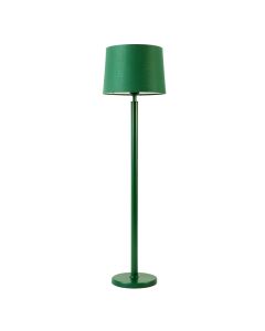 Juniper Bluff Floor Lamp With A Plain Fabric Shade - Green (synthetic illustration; no displayed measurements)