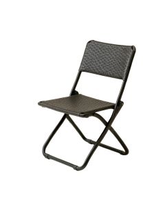 Stone Bend Folding Outdoor Chair - Black