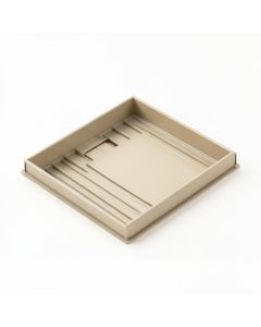 Meadow Crossing Empty Under-Desk Cable Tray - Beige (synthetic illustration; no displayed measurements)