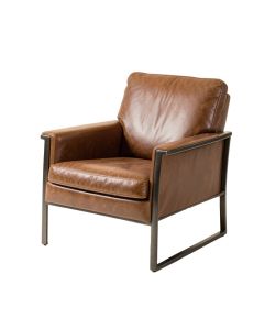 Korben 30 '' Wide Cowhide Lounge Chair (synthetic illustration; no displayed measurements)
