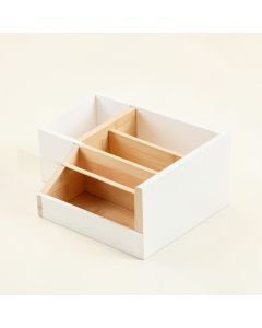 Flint Arc Empty Coffee-Station Organizer - White (synthetic illustration; no displayed measurements)