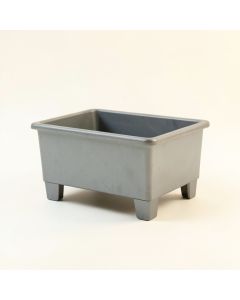 Bay Crest Empty Raised Planter - Gray (synthetic illustration; no displayed measurements)