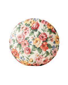 Montrose Floral Round Throw Pillow (synthetic illustration; no displayed measurements)
