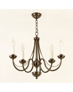 Tenor 6 - Light Candle Style Wagon Wheel Chandelier (synthetic illustration; no displayed measurements)
