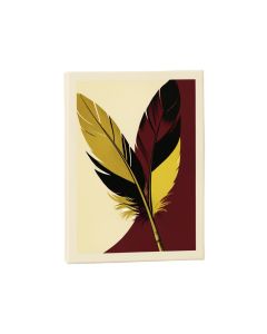 Feather Bird Paint Graphic Art On Wrapped Canvas (synthetic illustration; no displayed measurements)