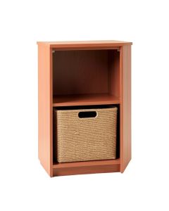 Field Dale Freestanding Pull-Out Hamper Cabinet - Terracotta