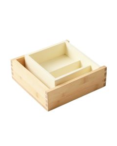 Laurel Branch Empty Pantry Drawer Organizer Insert - Cream