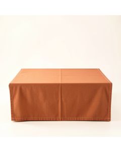 Oak Crest Flat Bed Sheet - Terracotta (synthetic illustration; no displayed measurements)