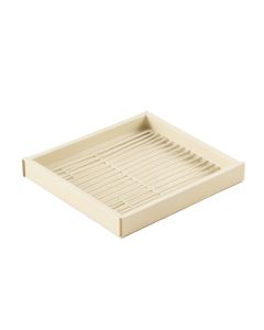 Fern Field Empty Under-Desk Cable Tray - Ivory (synthetic illustration; no displayed measurements)