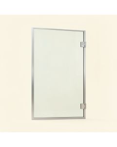 31.25 '' W X 72 '' H Pivot Frameless Shower Door (synthetic illustration; no displayed measurements)