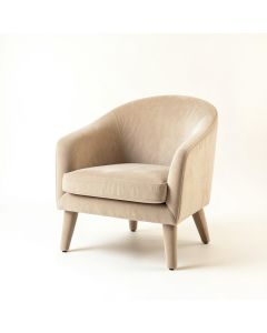 Juniper Brook Upholstered Armchair - Beige (synthetic illustration; no displayed measurements)