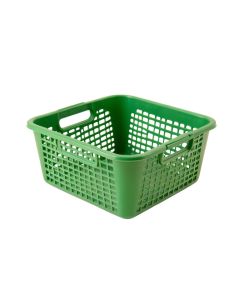 Pine Branch Empty Storage Basket - Green