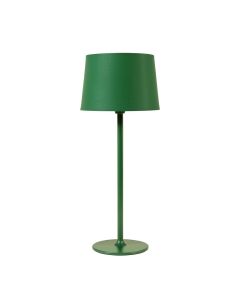 Alder Canyon Floor Lamp With A Plain Fabric Shade - Green (synthetic illustration; no displayed measurements)