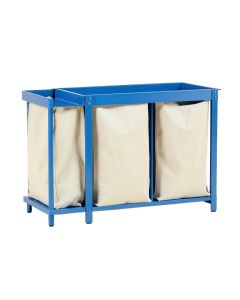 Glen Crest Laundry Sorting Station With Plain Removable Bags - Blue