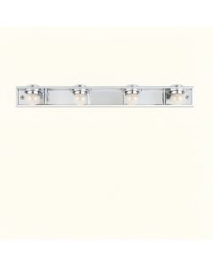 Swale 4 - Light Dimmable Polished Chrome Vanity Light (synthetic illustration; no displayed measurements)