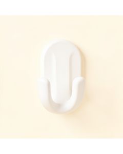 Sage Bluff Wall-Mounted Robe Hook - White (synthetic illustration; no displayed measurements)