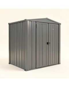 Outdoor Utility Metal Storage Shed (synthetic illustration; no displayed measurements)