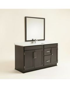 Sheffield 60 '' Double Bathroom Vanity Set (synthetic illustration; no displayed measurements)
