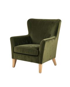 Loftis 27.6 '' Wide Velvet Wingback Chair