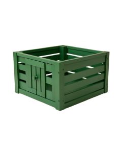 Aspen Brook Empty Furniture-Style Pet Crate - Green