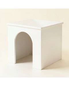 Hill Branch Empty Furniture-Style Litter Enclosure - White (synthetic illustration; no displayed measurements)