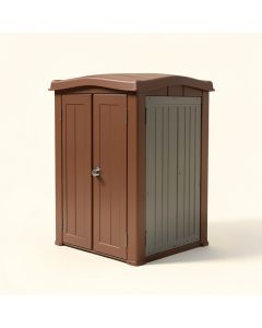 Outdoor 4 Ft. W X 2 Ft. D Plastic Vertical Tool Shed (synthetic illustration; no displayed measurements)