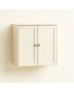 River Edge Wall-Mounted Entry Cabinet - Ivory (synthetic illustration; no displayed measurements)
