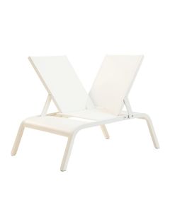 Ridge Bluff Outdoor Lounge Chair - White (synthetic illustration; no displayed measurements)